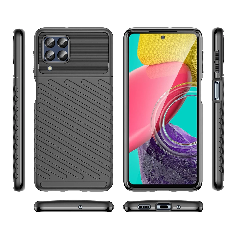 Hurtel Thunder dėklas skirtas Samsung Galaxy M53 5G, juodas