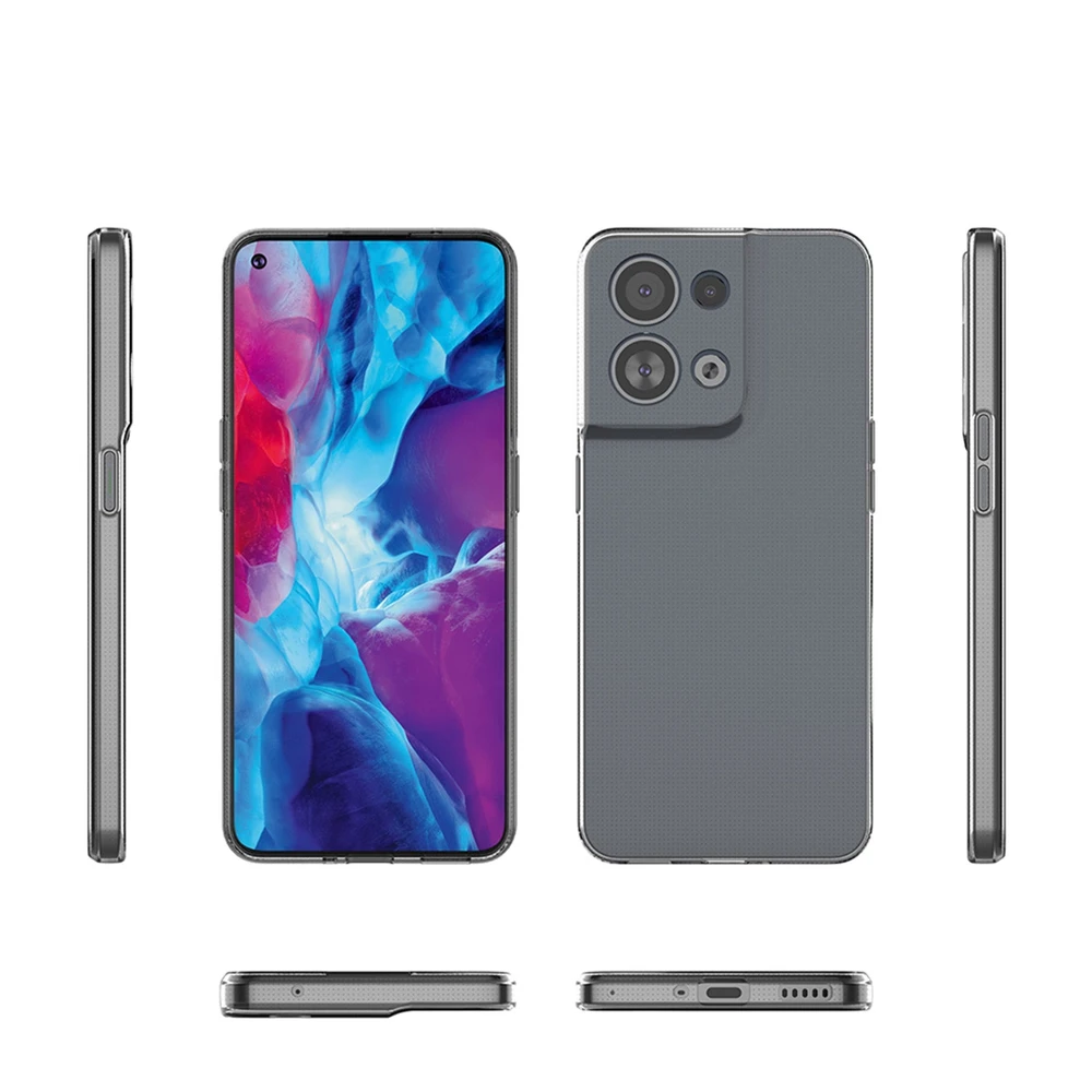 Hurtel Ultra Clear 0.5mm Oppo Reno 8 thin dėklas telefonui skaidrus