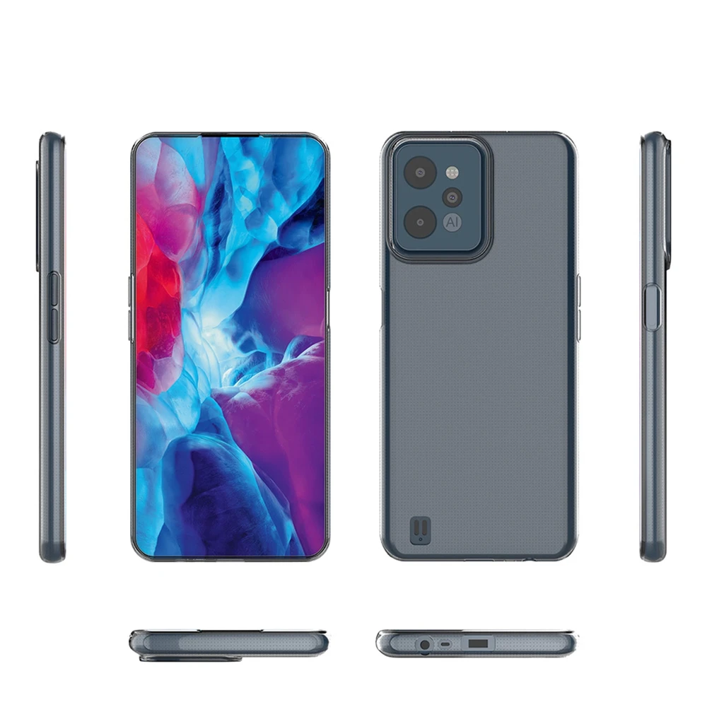 Ultra Clear 0.5mm dėklas Realme C31 thin cover dėklas telefonui skaidrus