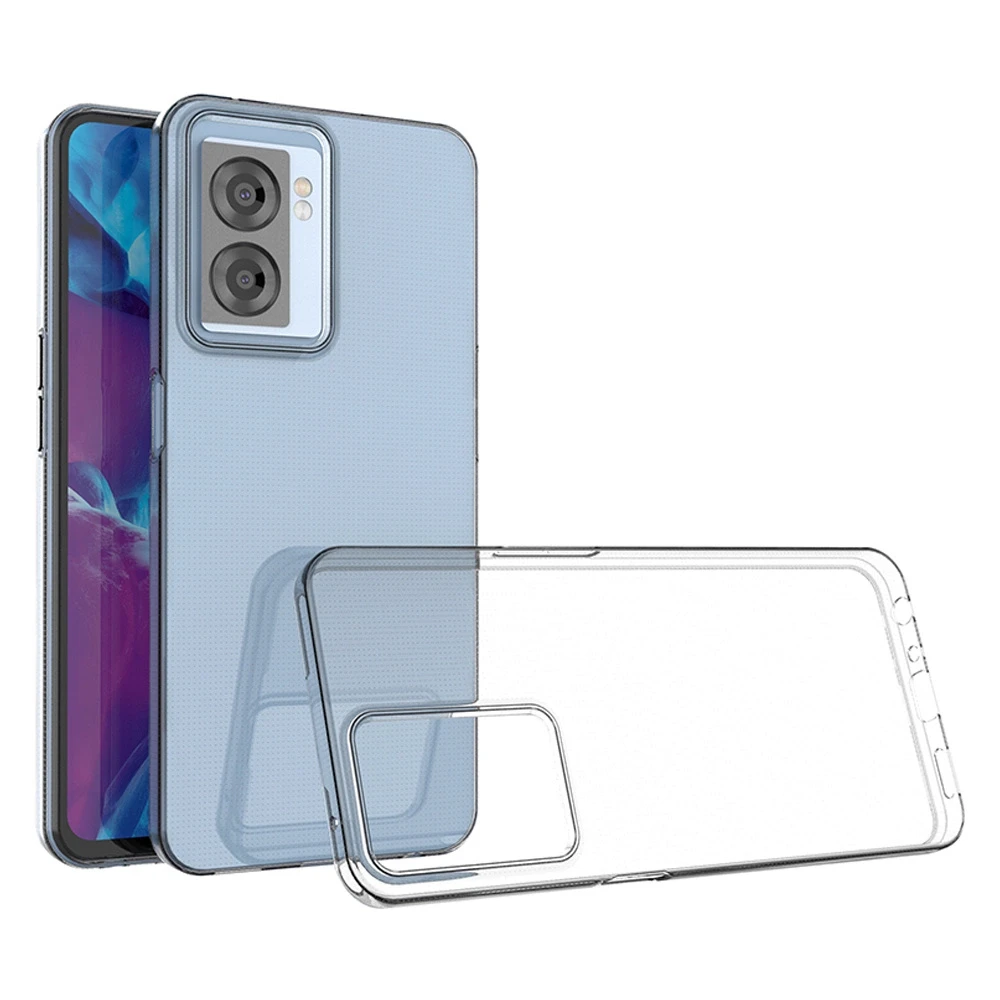 „Hurtel“ itin skaidrus 0,5 mm dėklas, skirtas „Oppo A57 5G / A57 / A77 5G / A77 / K10 5G“, „Realme V23 5G“ / „Narzo 50 5G“ / „Q5i 5G“