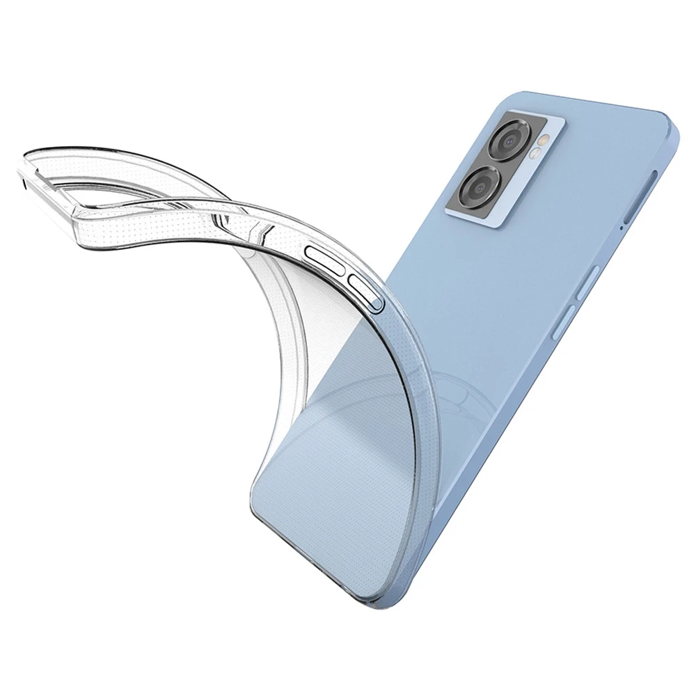 „Hurtel“ itin skaidrus 0,5 mm dėklas, skirtas „Oppo A57 5G / A57 / A77 5G / A77 / K10 5G“, „Realme V23 5G“ / „Narzo 50 5G“ / „Q5i 5G“