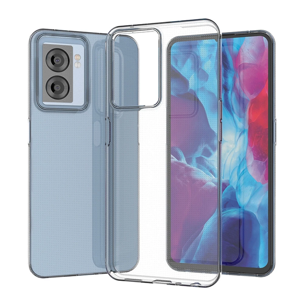 „Hurtel“ itin skaidrus 0,5 mm dėklas, skirtas „Oppo A57 5G / A57 / A77 5G / A77 / K10 5G“, „Realme V23 5G“ / „Narzo 50 5G“ / „Q5i 5G“