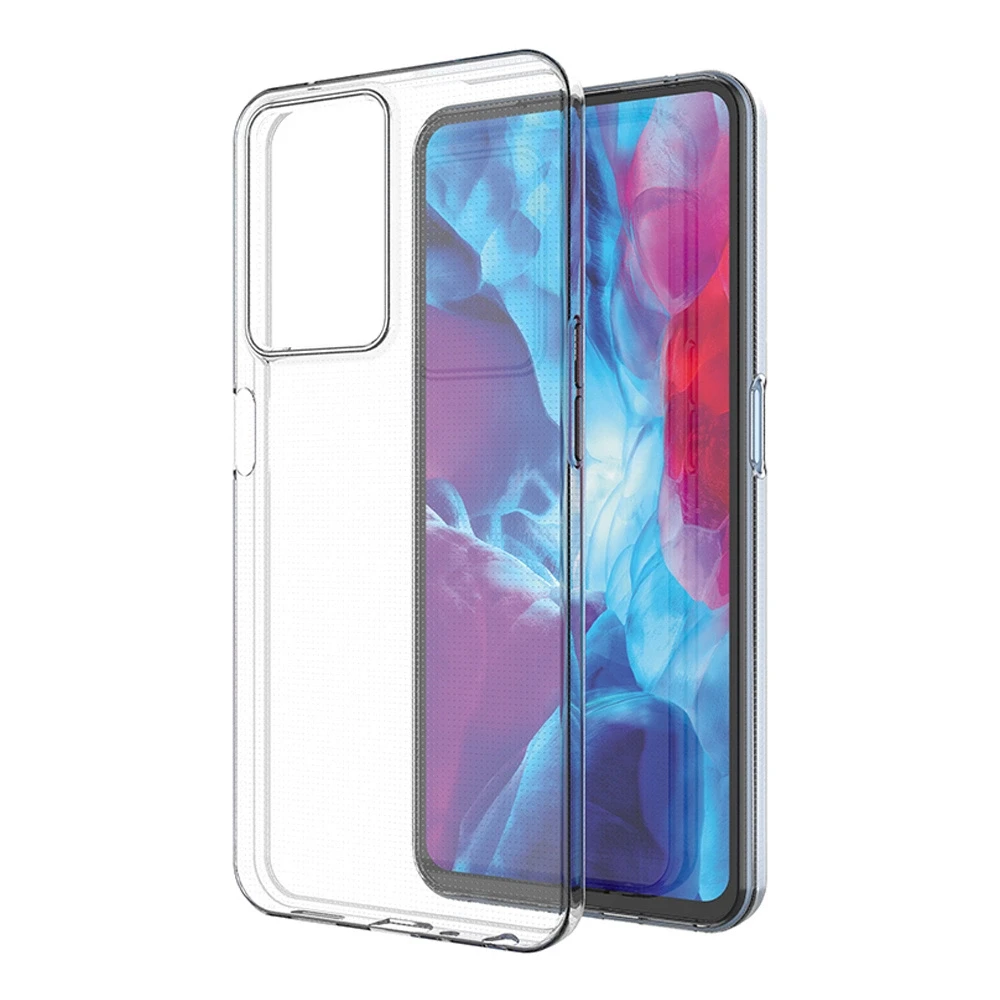 „Hurtel“ itin skaidrus 0,5 mm dėklas, skirtas „Oppo A57 5G / A57 / A77 5G / A77 / K10 5G“, „Realme V23 5G“ / „Narzo 50 5G“ / „Q5i 5G“