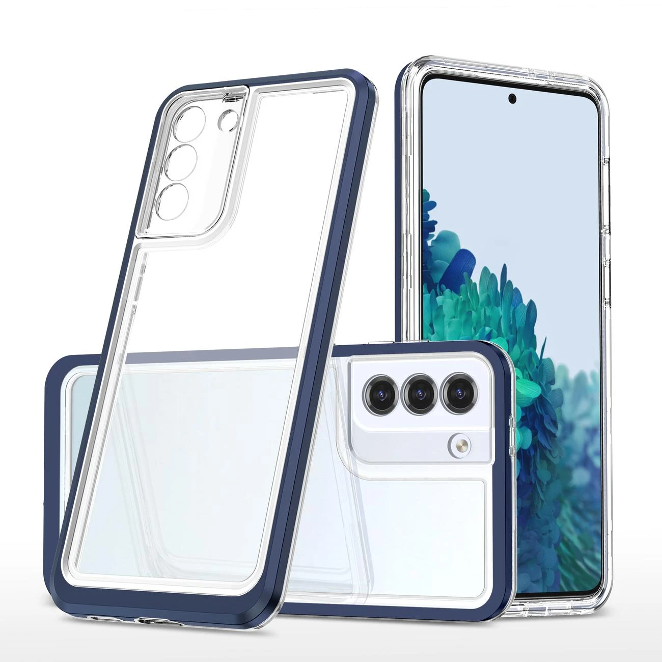 Hurtel Clear dėklas skirtas Samsung Galaxy S23 +, mėlynas
