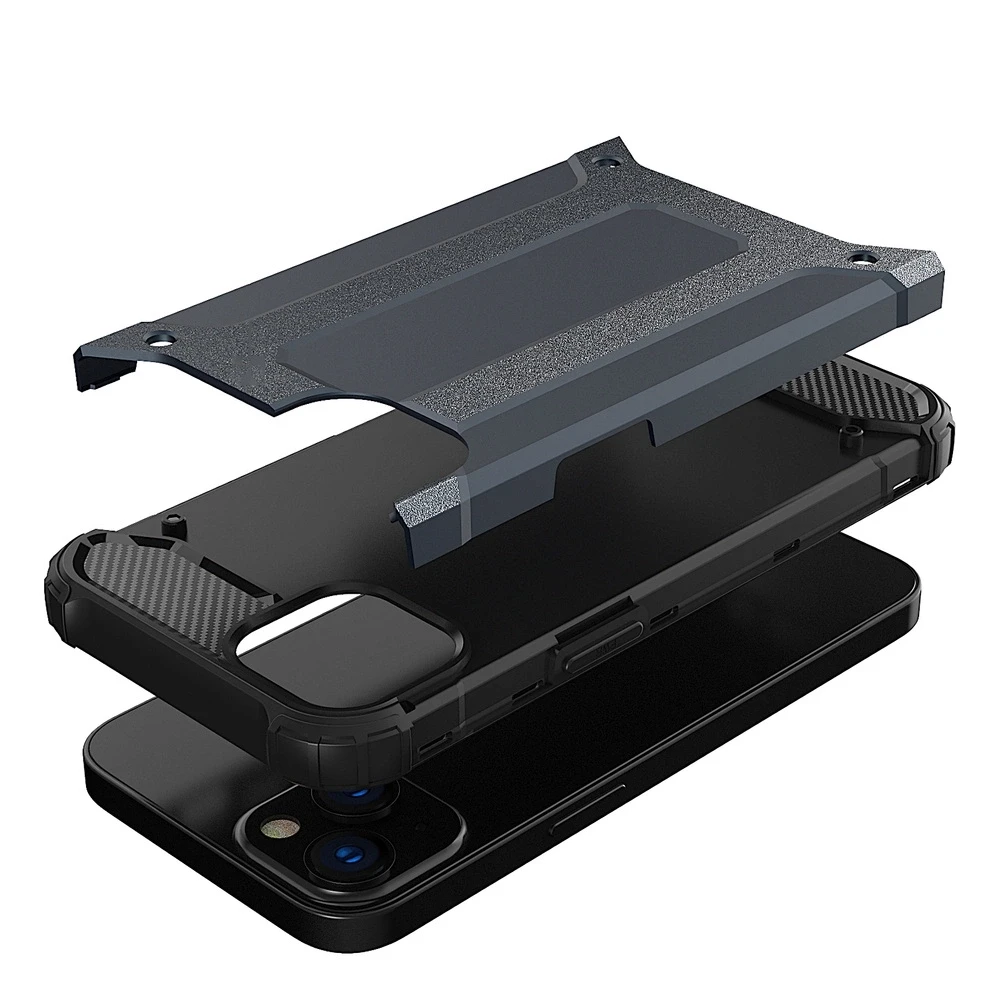 Hurtel Hybrid Armor dėklas skirtas iPhone 14 Plus, mėlynas