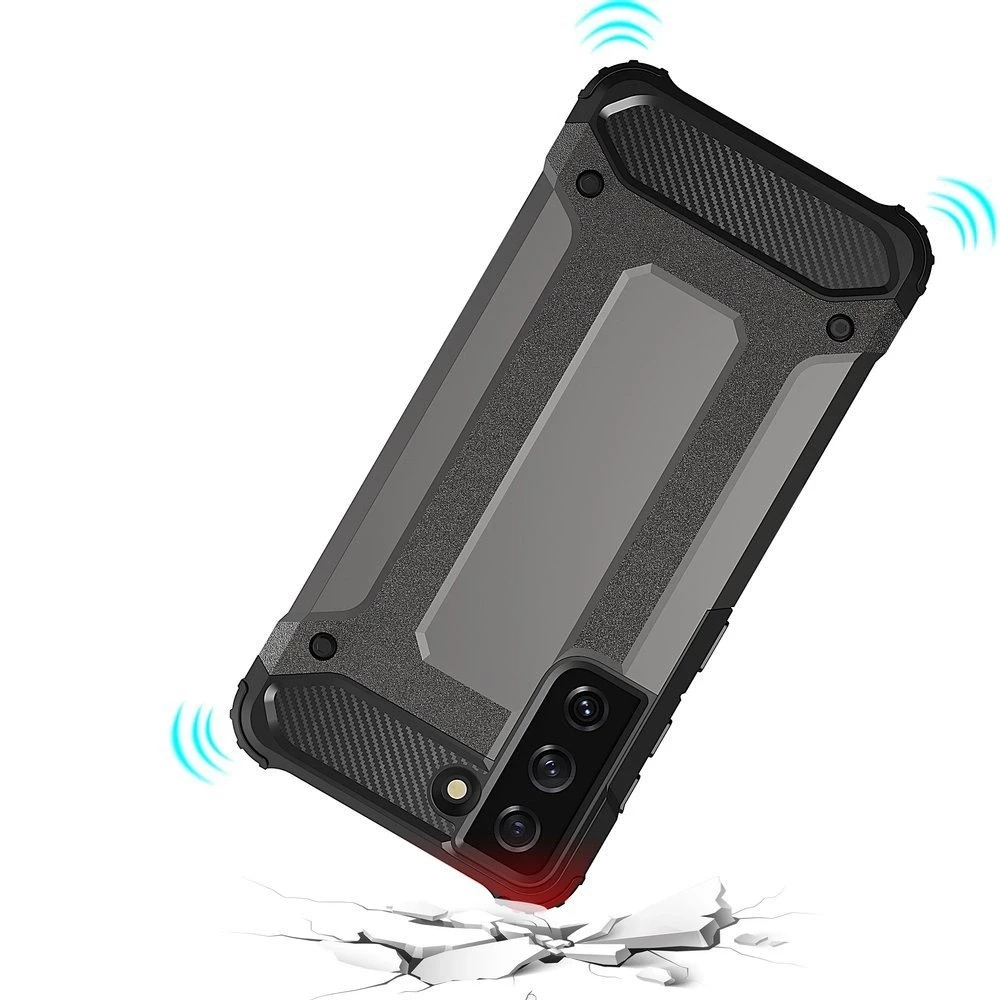 Hurtel Hybrid Armor dėklas skirtas Samsung Galaxy S22+ (S22 Plus), juodas