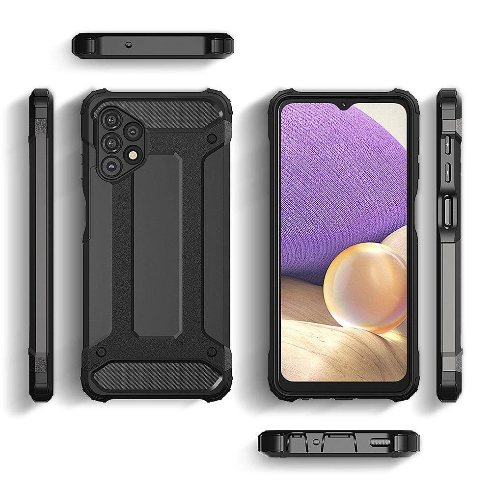 Hurtel Hybrid Armor dėklas skirtas Samsung Galaxy A73, juodas
