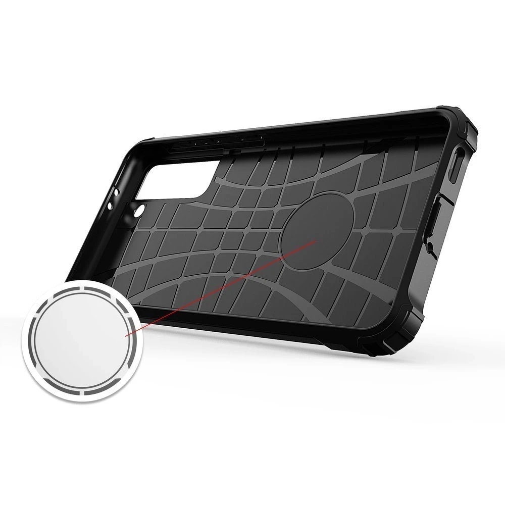 Hurtel Hybrid Armor dėklas skirtas Samsung Galaxy S22+ (S22 Plus), juodas