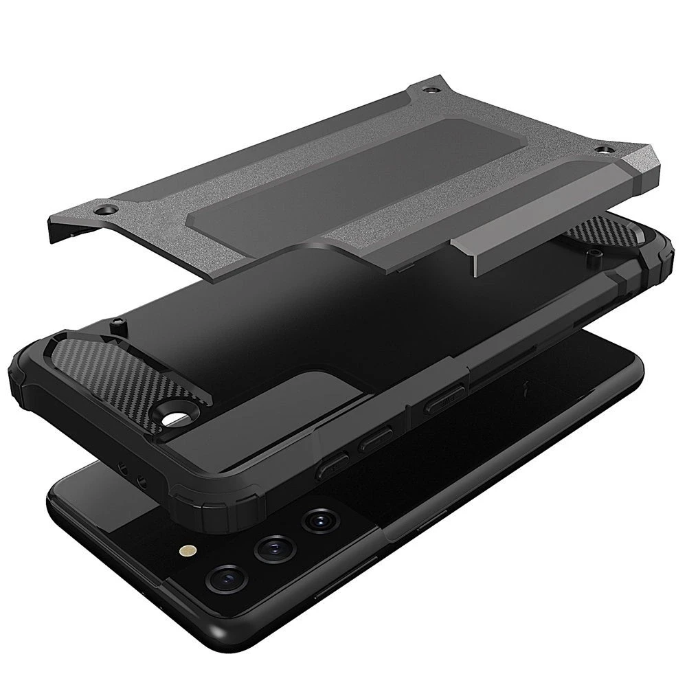 Hurtel Hybrid Armor dėklas skirtas Samsung Galaxy S22+ (S22 Plus), juodas