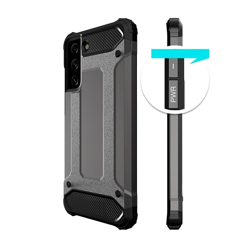 Hurtel Hybrid Armor dėklas skirtas Samsung Galaxy S22+ (S22 Plus), juodas