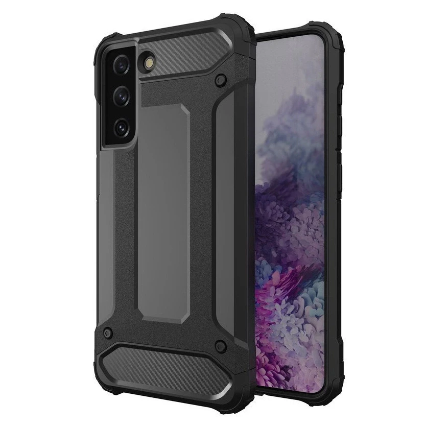 Hurtel Hybrid Armor dėklas skirtas Samsung Galaxy S22+ (S22 Plus), juodas