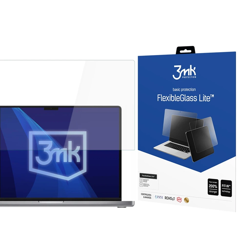 Apple Macbook Pro 16 M1/M2/M3/M4 – iki 17 colių 3mk FlexibleGlass Lite