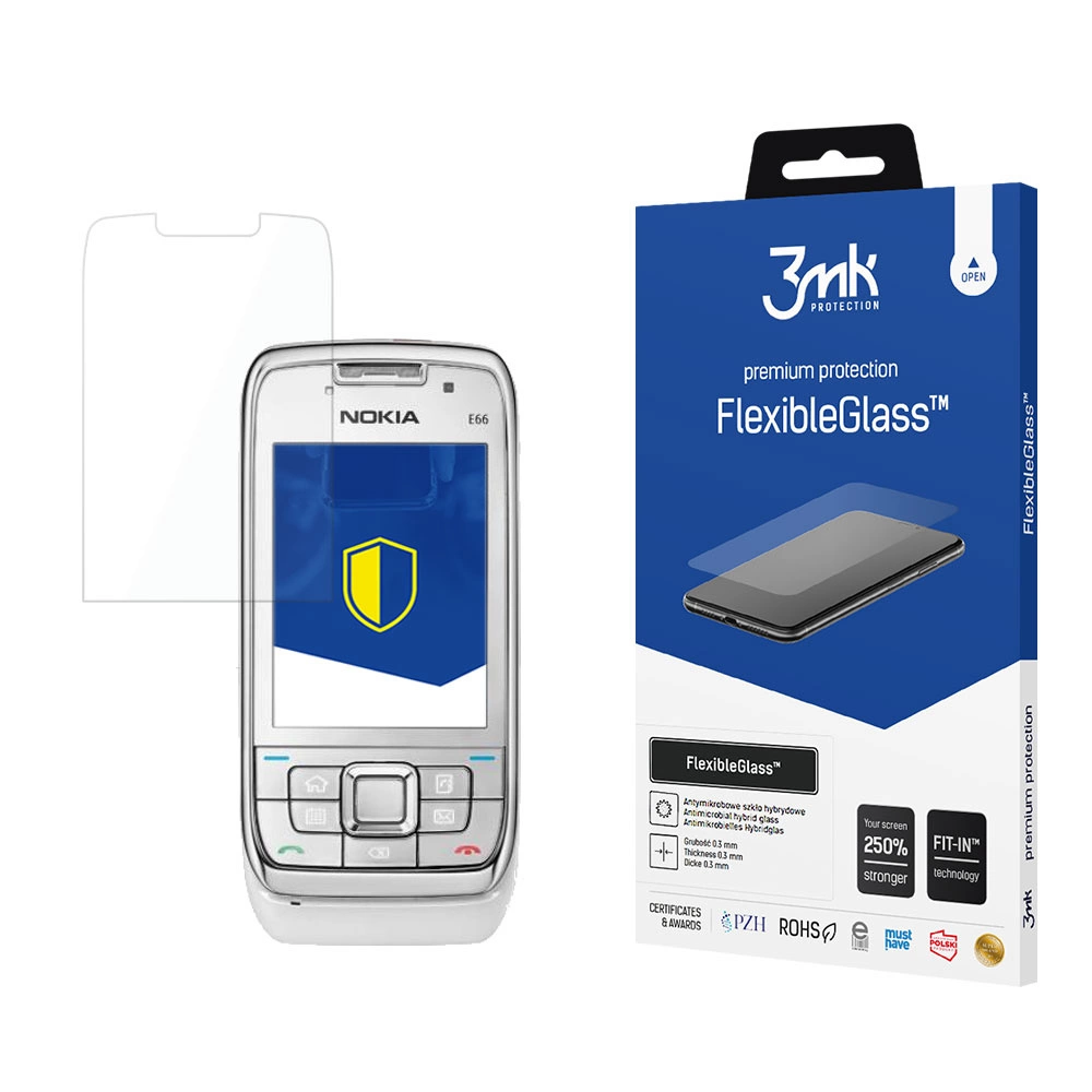 3Mk apsauga Nokia E66 - 3mk lankstus stiklas