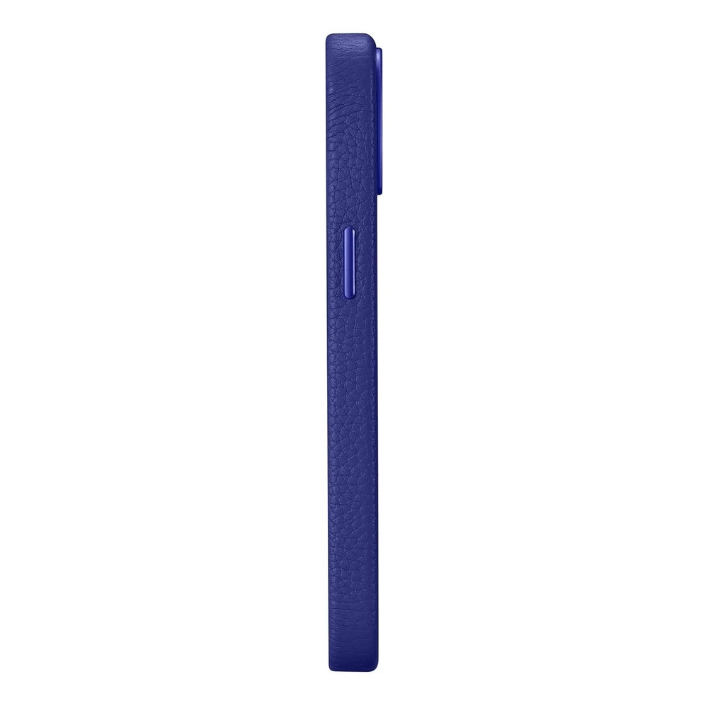 iCarer Litchi Premium Leather Apple iPhone 14 Magnetic Leather with MagSafe dėklas telefonui mėlynos spalvos (WMI14220709-DB)