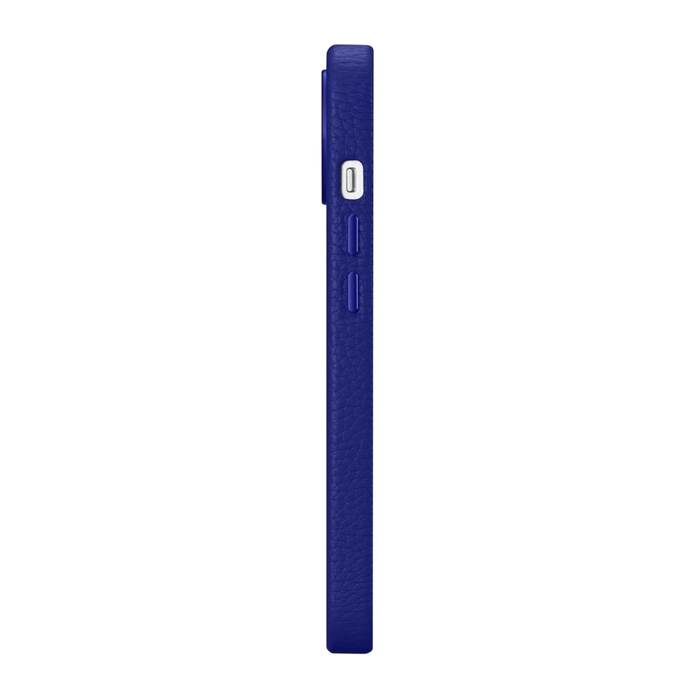 iCarer Litchi Premium Leather Apple iPhone 14 Magnetic Leather with MagSafe dėklas telefonui mėlynos spalvos (WMI14220709-DB)