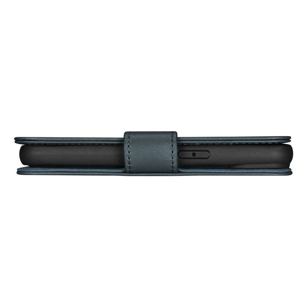 iCarer Oil Wax Wallet 2in1 Apple iPhone 14 Plus Anti-RFID Leather atverčiamas dėklas telefonui mėlynos spalvos (WMI14220723-BU)