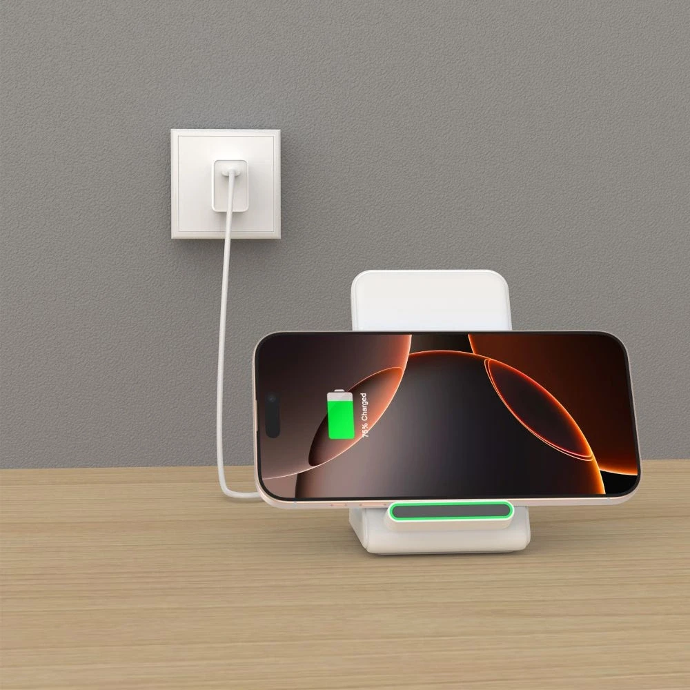 Tech-Protect QI15W-A40 belaidis įkroviklis - Baltas