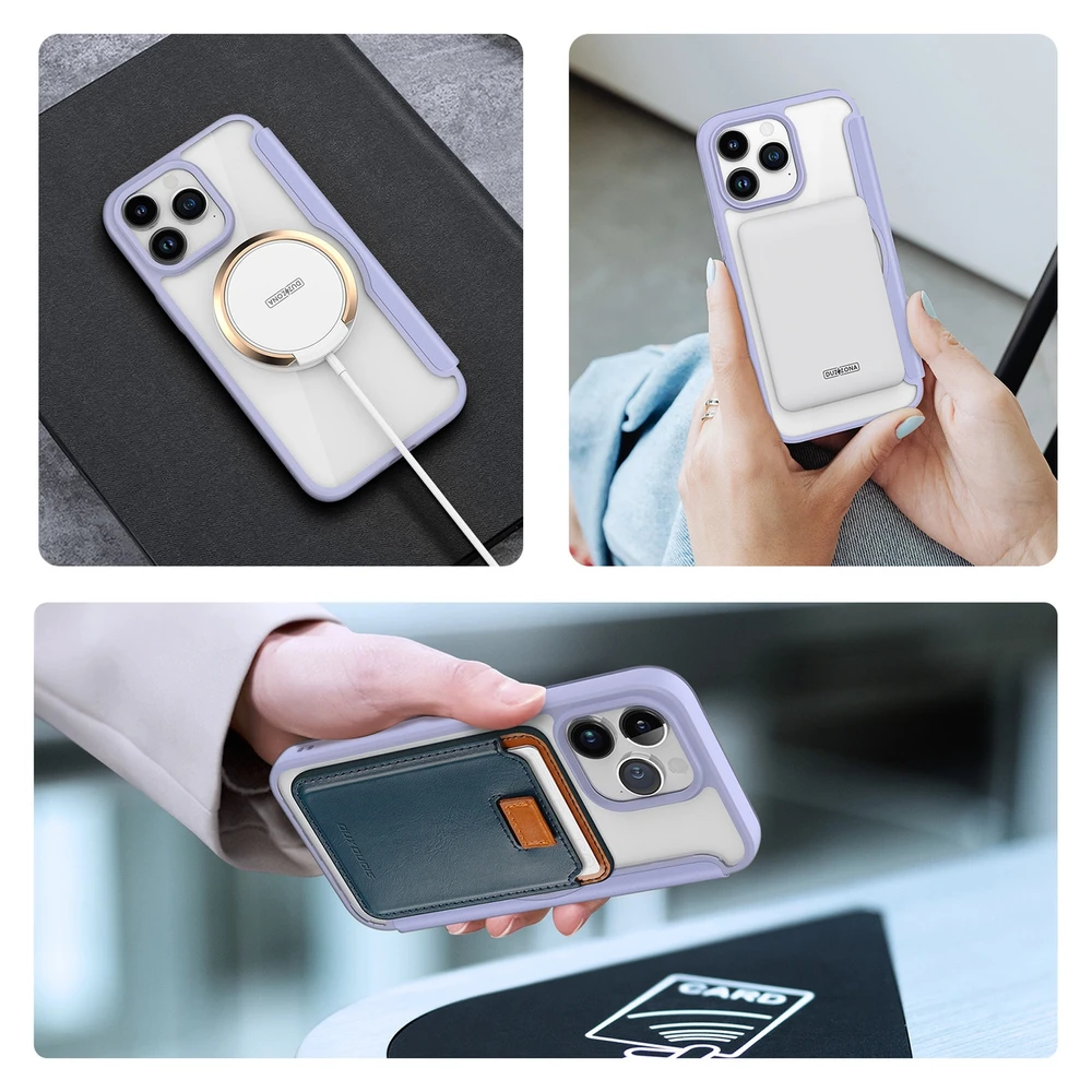 Dėklas Dux Ducis Skin X Pro Apple iPhone 15 Pro Max violetinis