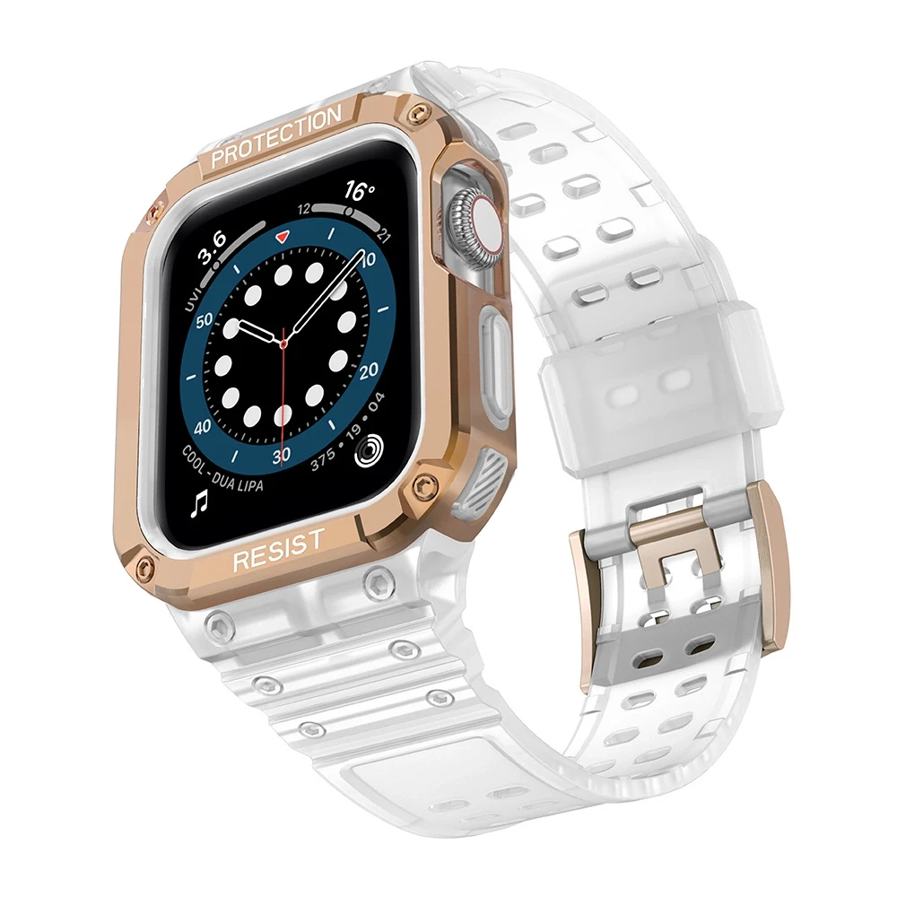 Išmaniojo laikrodžio Apple SE/7 silikoninis Hurtel dirželis, Rožinės spalvos, 38/40/41 mm