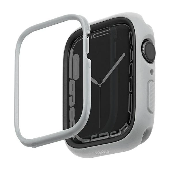 Dėklas Uniq Išmaniojo laikrodžio Apple Watch 4/5/6/7/8/SE ekrano rėmelis, Pilkos spalvos, 40/41mm