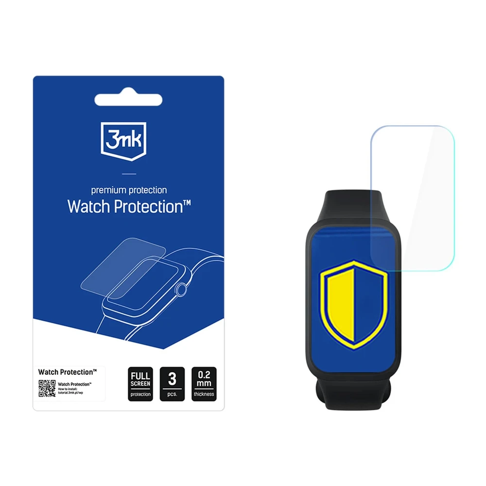 „Xiaomi Smart Band 9 Active“ – 3mk laikrodžio apsauga, lankstus stiklas