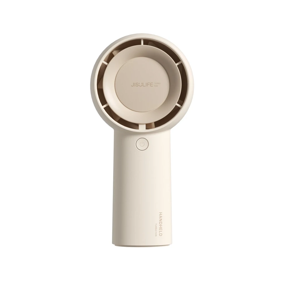 Jisulife rankinis ventiliatorius Life5 Plus 4000 mAh nešiojamas USB ventiliatorius – smėlio spalvos