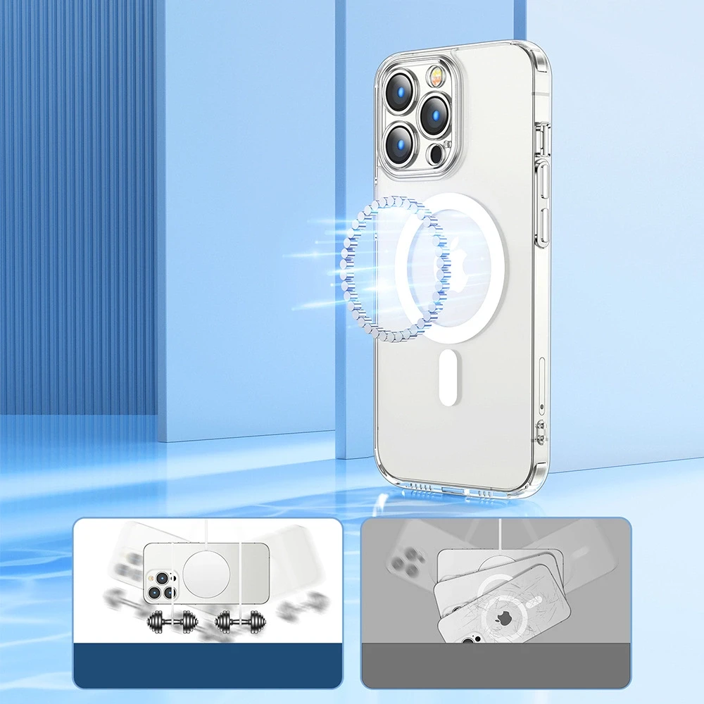 Joyroom JR-14D7 skaidrus magnetinis dėklas, skirtas iPhone 14 Plus