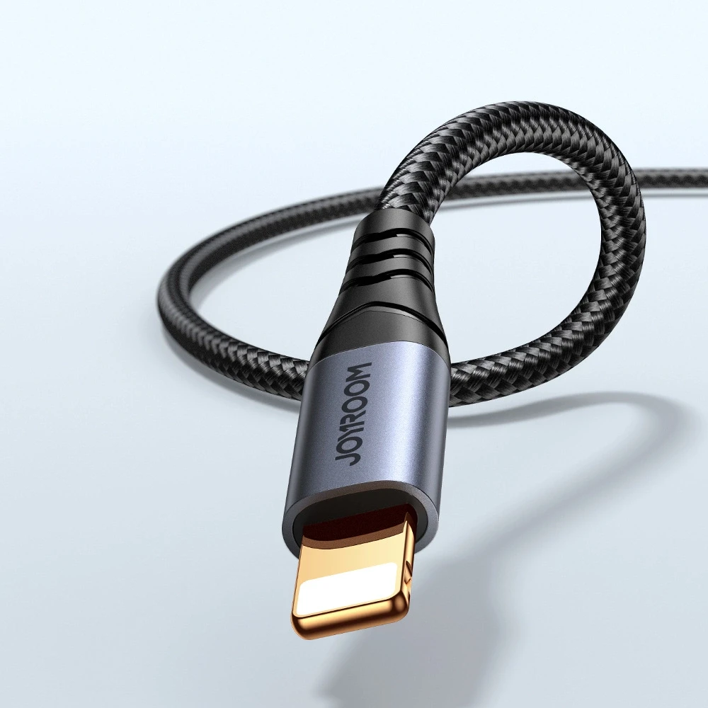 Audio kabelis Joyroom SY-A06 Lightning to 3,5mm 1.2m juodas