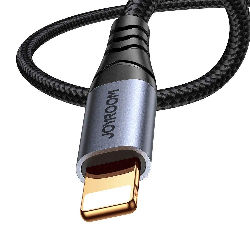 Audio kabelis Joyroom SY-A06 Lightning to 3,5mm 1.2m juodas