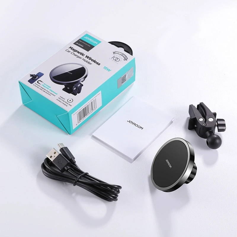 Automobilinis laikiklis-įkroviklis Joyroom JR-ZS240 MagSafe 15W juodas