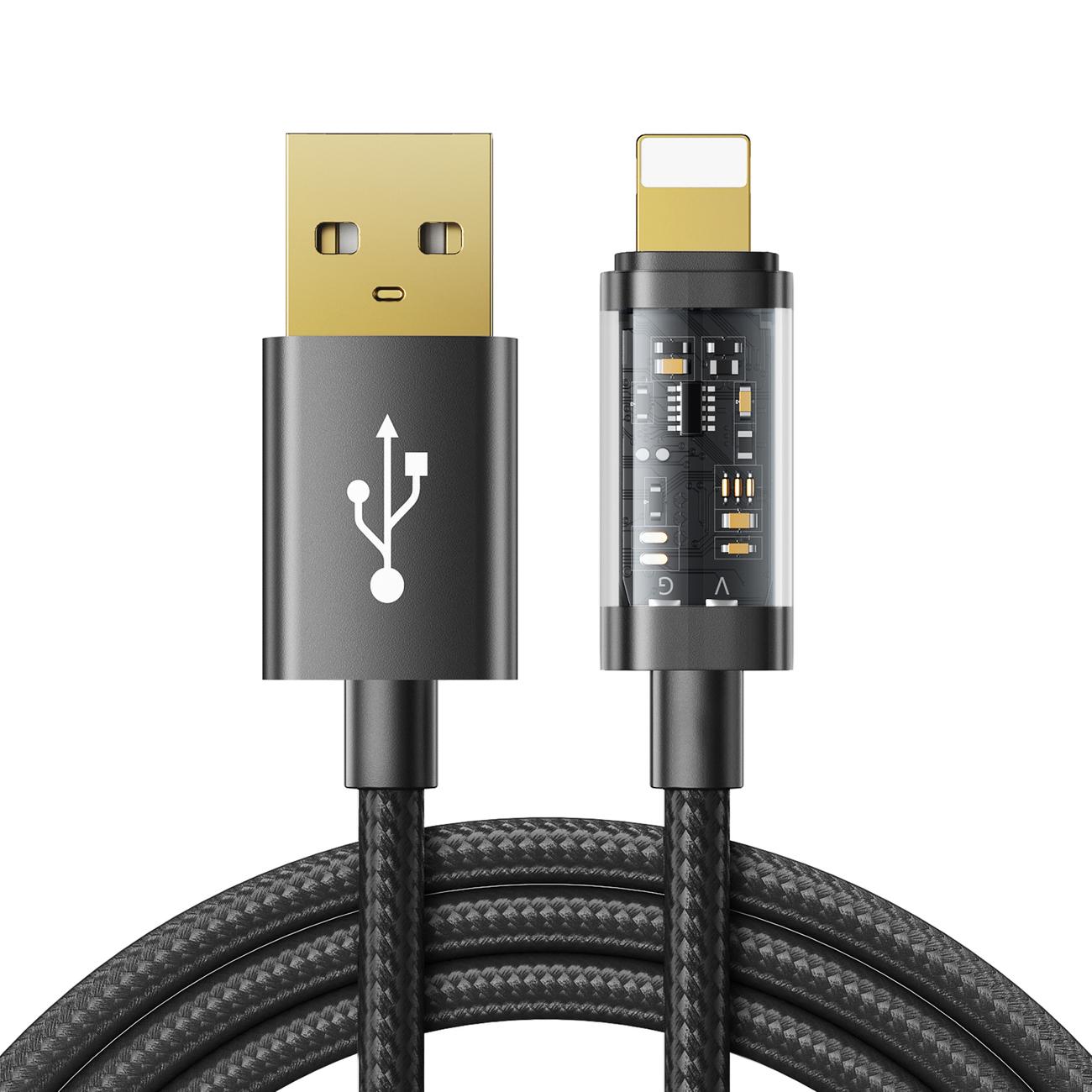 Kabelis prie USB-A / Lightning / 2.4A / 1.2 m Joyroom S-UL012A12 (juodas)