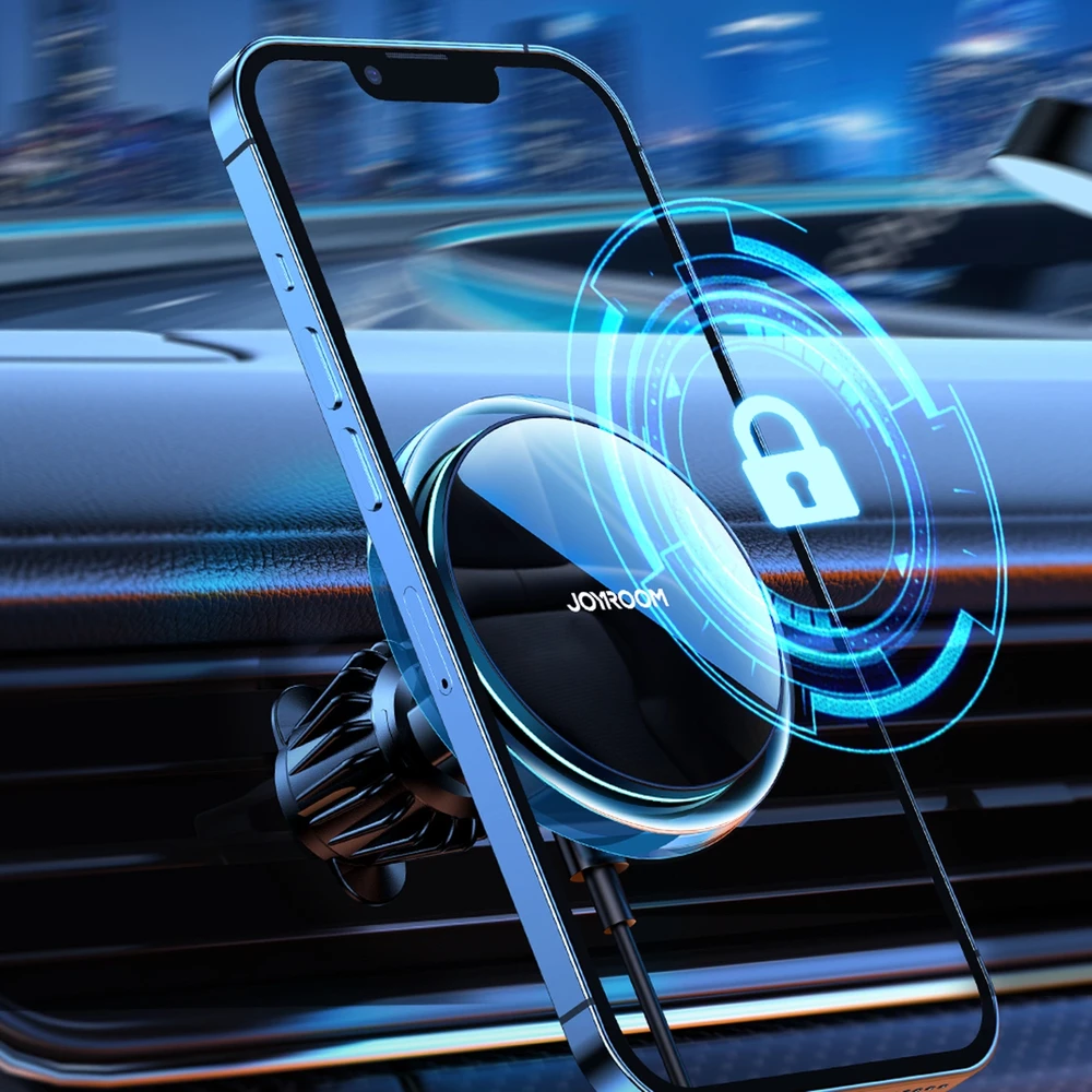 Automobilinis laikiklis-įkroviklis Joyroom JR-ZS291 15W MagSafe magnetinis, juodas