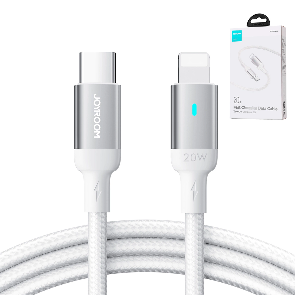 USB kabelis Joyroom S-CL020A10 Type-C iki Lightning 20W 2,0m baltas