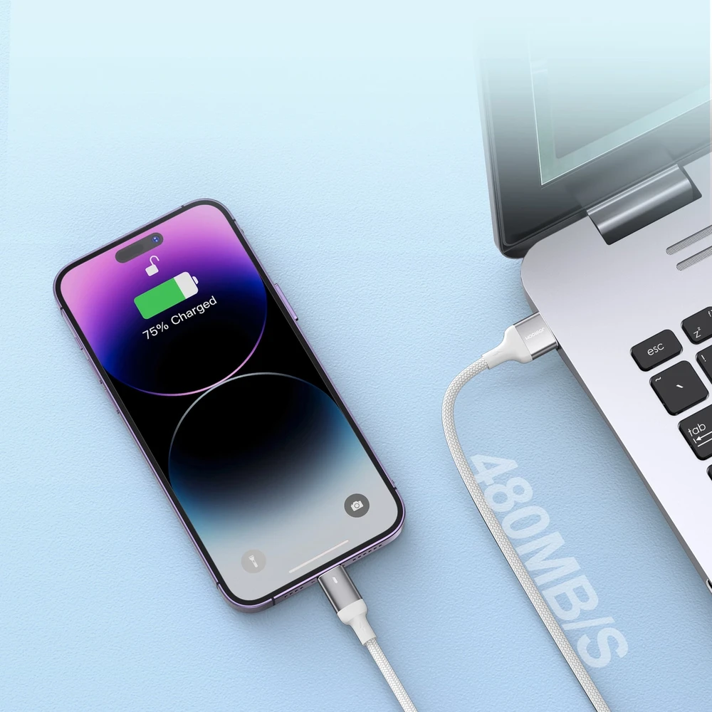 USB kabelis Joyroom S-UL012A10 USB į Lightning 2.4A 1.2m baltas