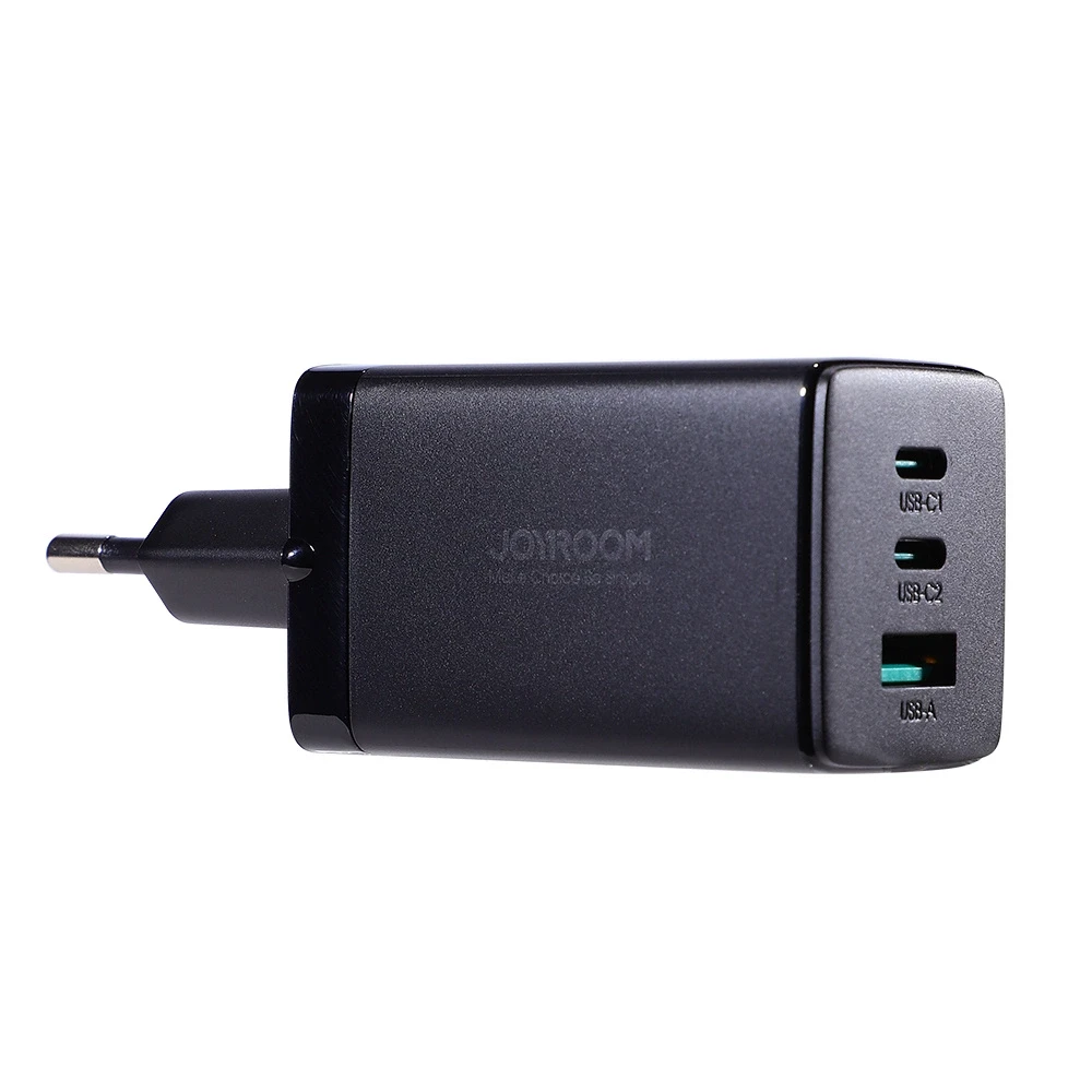 Įkroviklis GaN Ultra 65W 2C1A Kabelis CC Joyroom TCG01 (juodas)