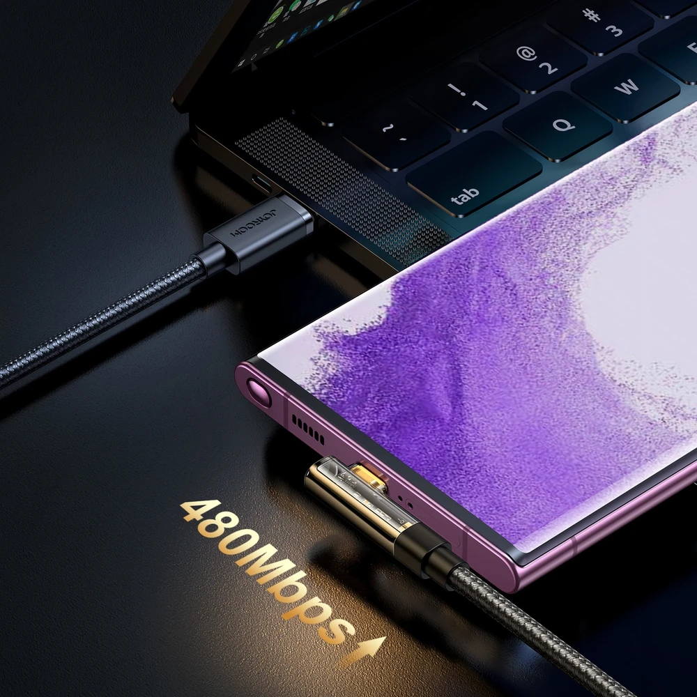 Kabelis su USB-C kampu 100 W 1.2 m Joyroom S-CC100A6 (puikus)