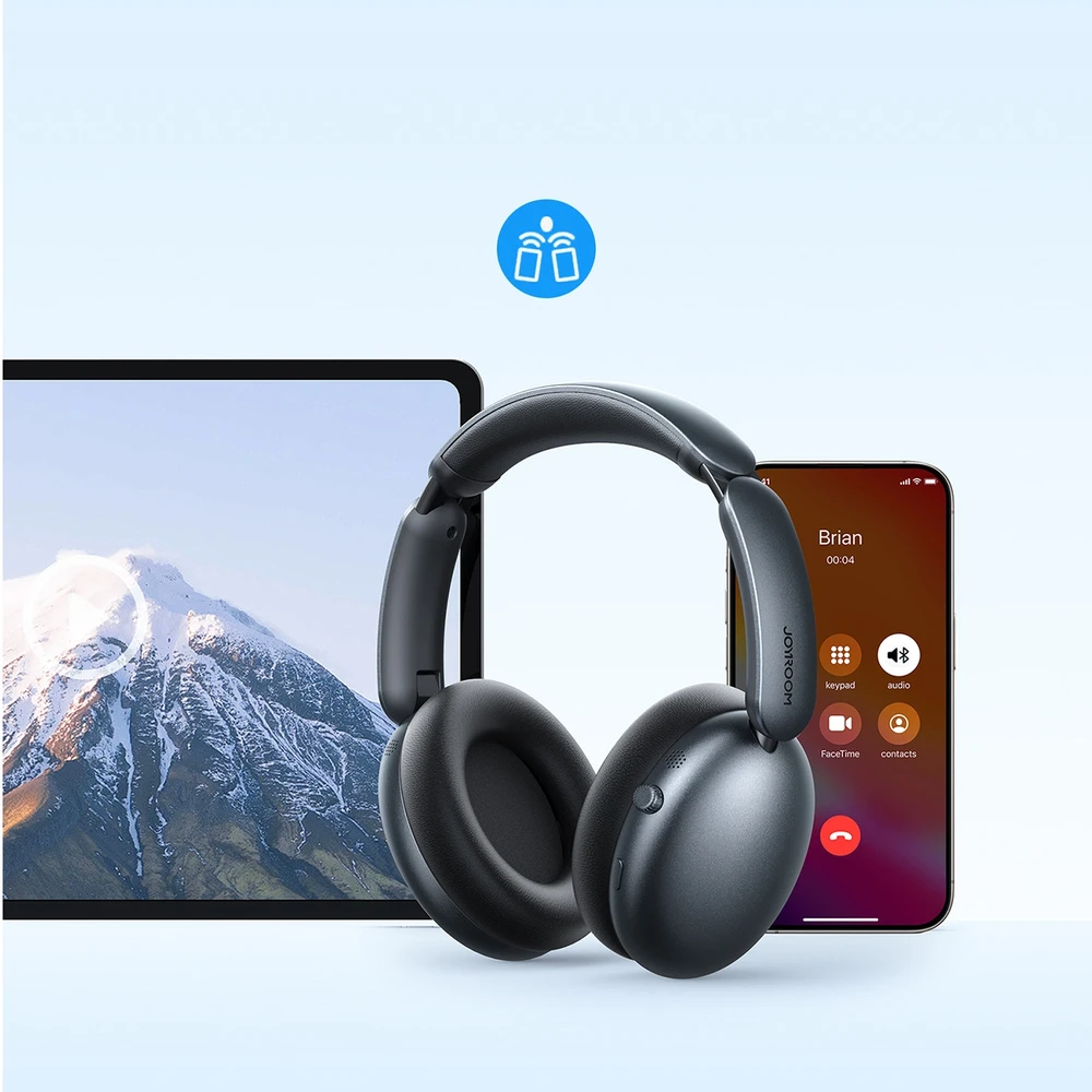 Joyroom J-Head Series JR-JH1 belaidės ausinės su ANC Bluetooth – juodos spalvos