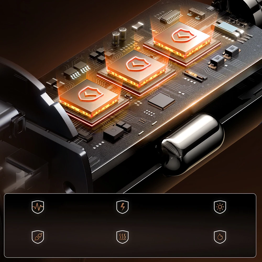 Automobilinis įkroviklis Joyroom JR-CCN16 USB-A/USB-C 15W juodas