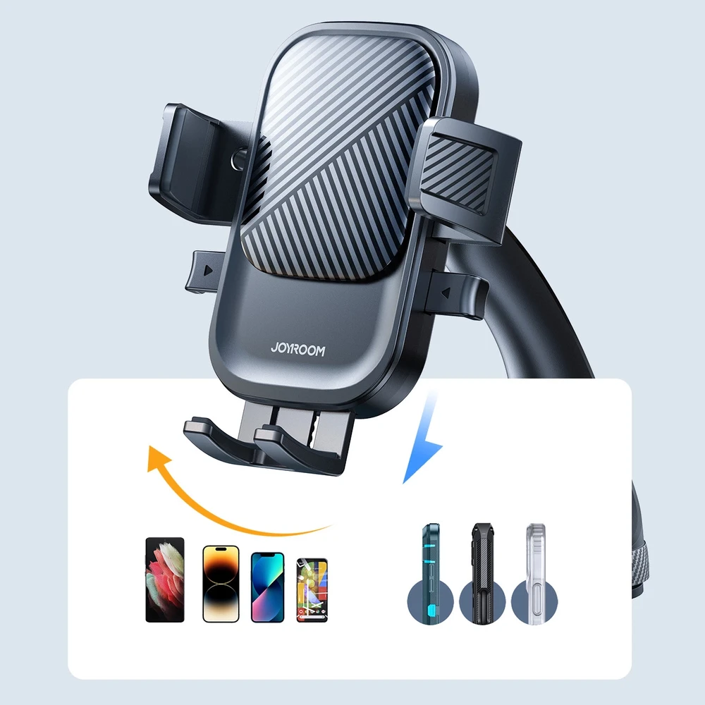 Automobilinis telefono laikiklis Joyroom JR-OK6 (windshield) juodas