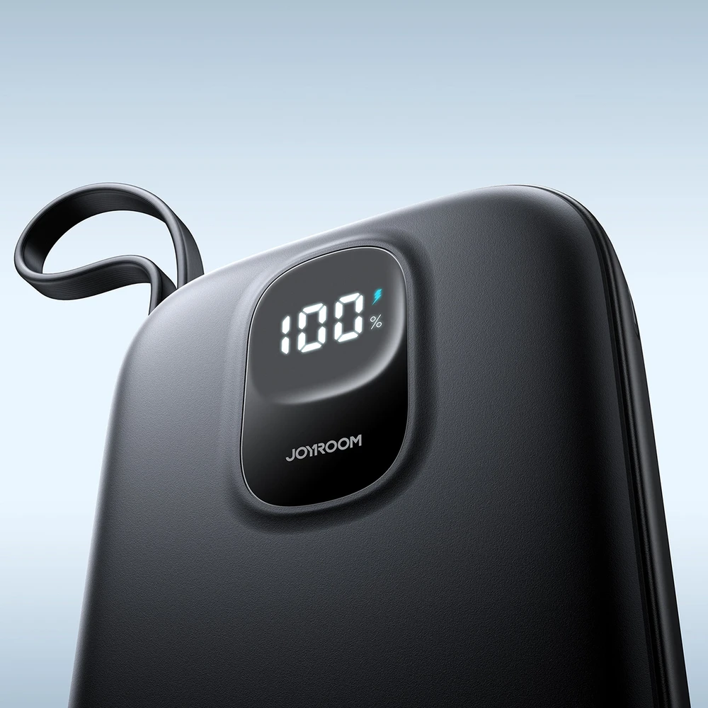 Išorinė baterija Power Bank Joyroom JR-PBF18 22.5W with Lightning cable 10000mAh juoda