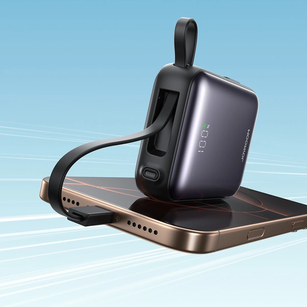 Išorinė baterija Power Bank Joyroom JR-PBF27 22.5W Mini 10000mAh juoda