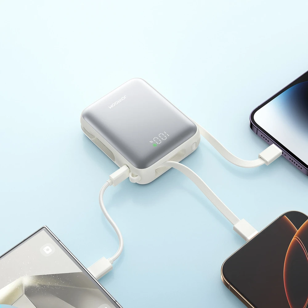 Išorinė baterija Power Bank Joyroom JR-PBF27 22.5W Mini 10000mAh balta