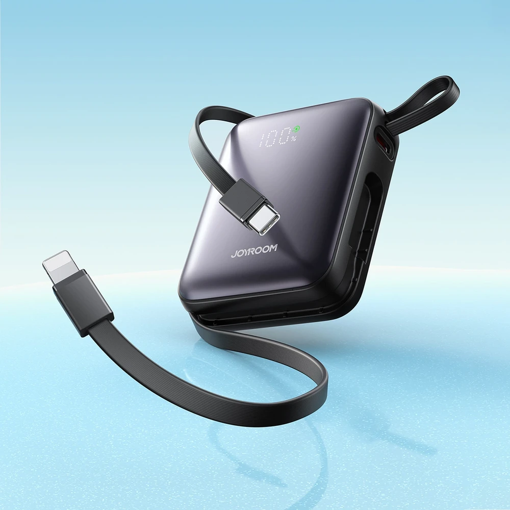 Išorinė baterija Power Bank Joyroom JR-PBF27 22.5W Mini 10000mAh juoda