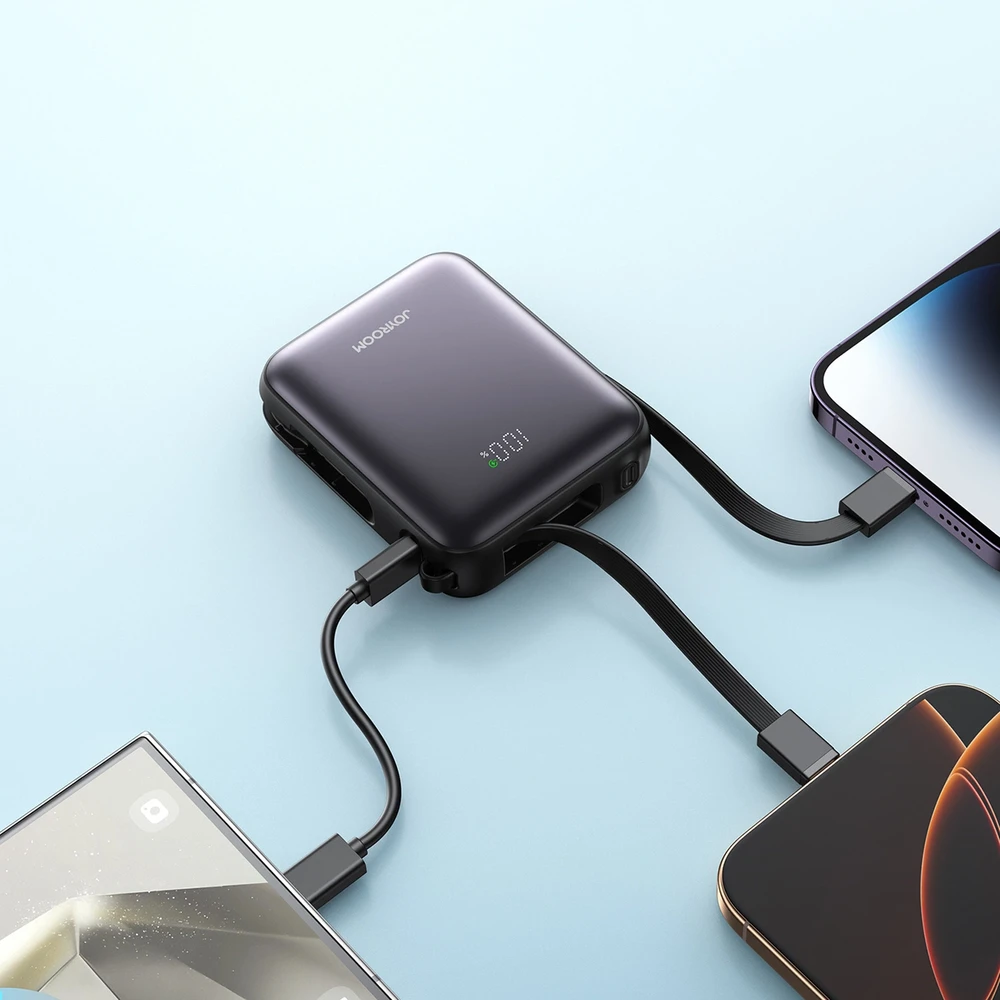 Išorinė baterija Power Bank Joyroom JR-PBF27 22.5W Mini 10000mAh juoda