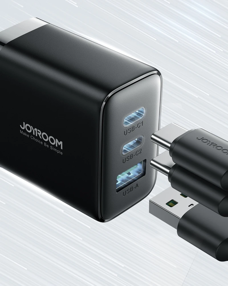 Įkroviklis Joyroom JR-TCF10 32W 2xUSB-C/USB-A juodas