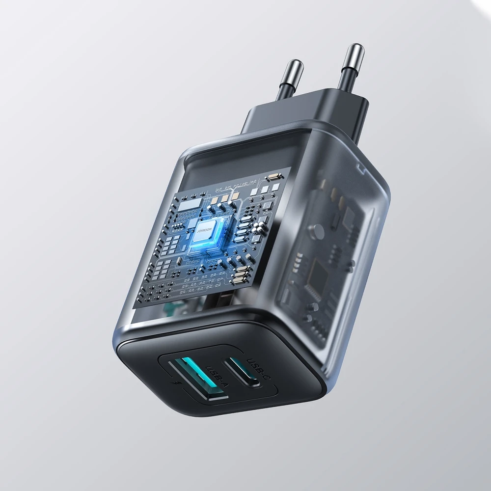 Įkroviklis Joyroom JR-TCF13 25W USB-C/USB-A juodas