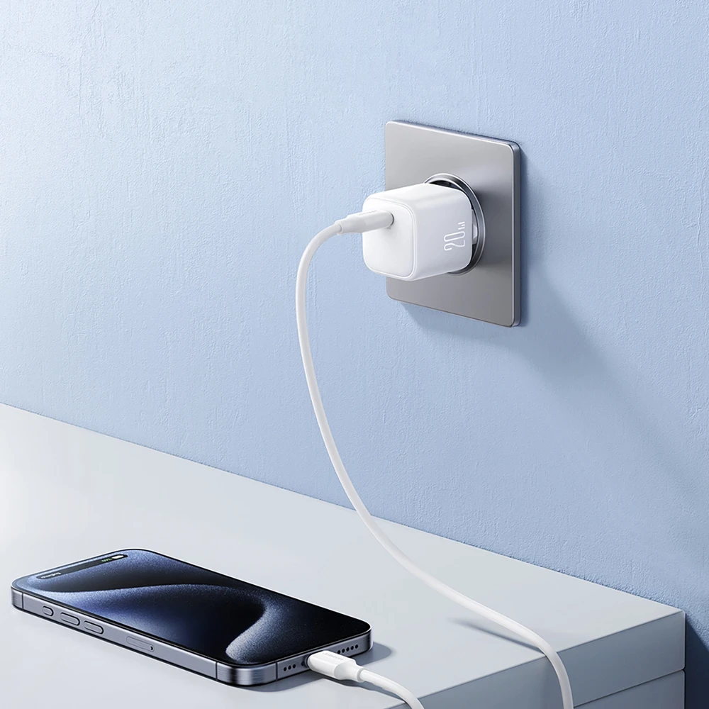 Įkroviklis Joyroom JR-TCG08 20W GaN USB-C baltas