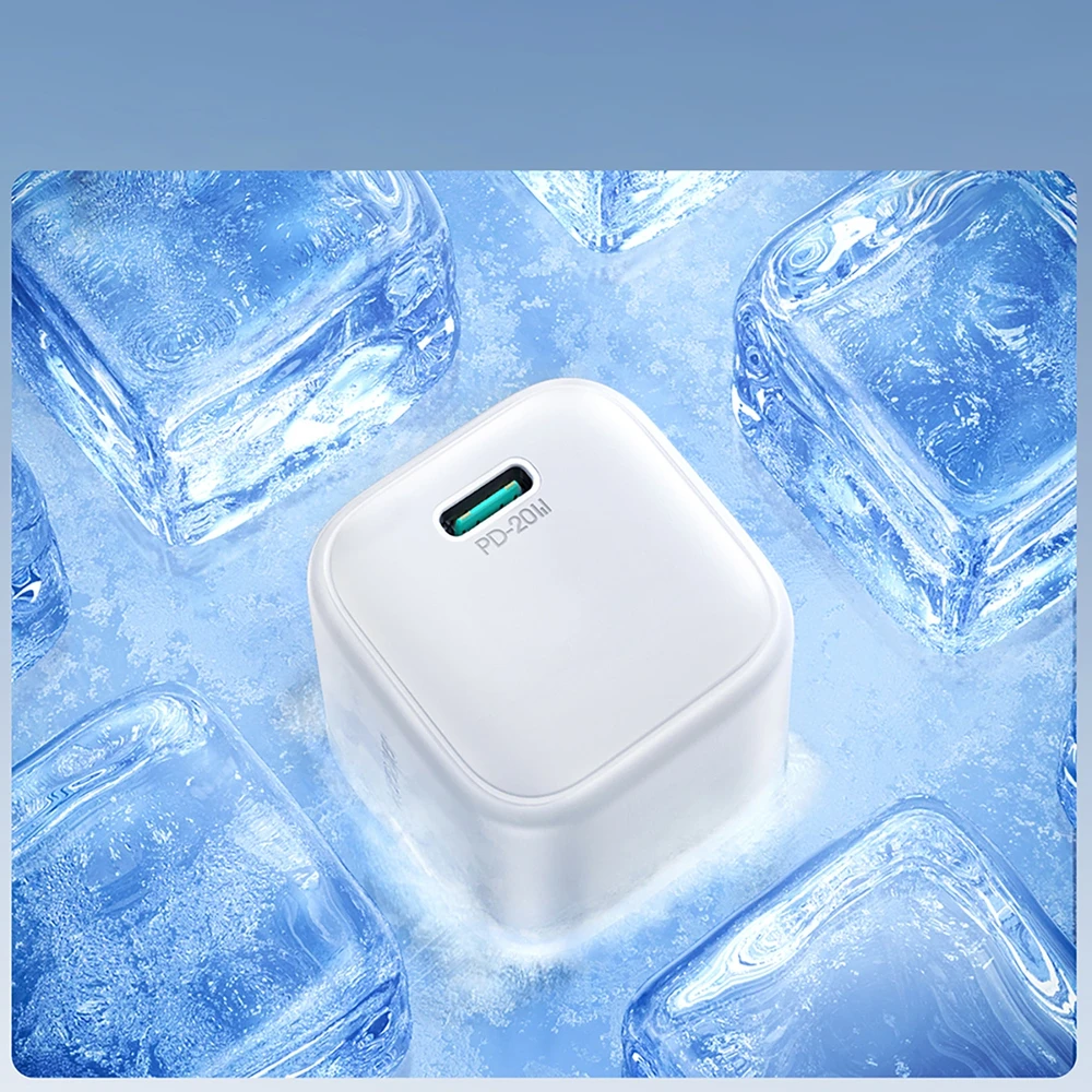 Įkroviklis Joyroom JR-TCG08 20W GaN USB-C baltas
