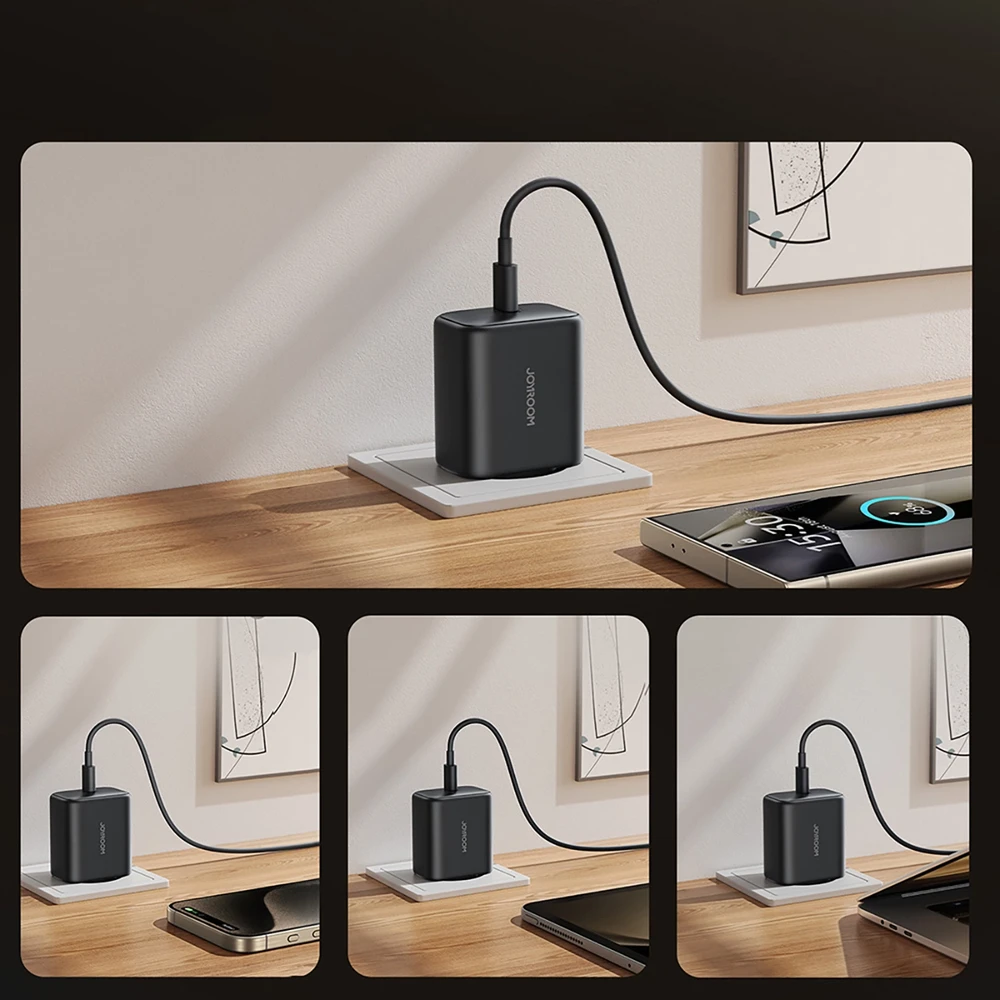 Įkroviklis Joyroom JR-TCG13 45W GaN USB-C juodas