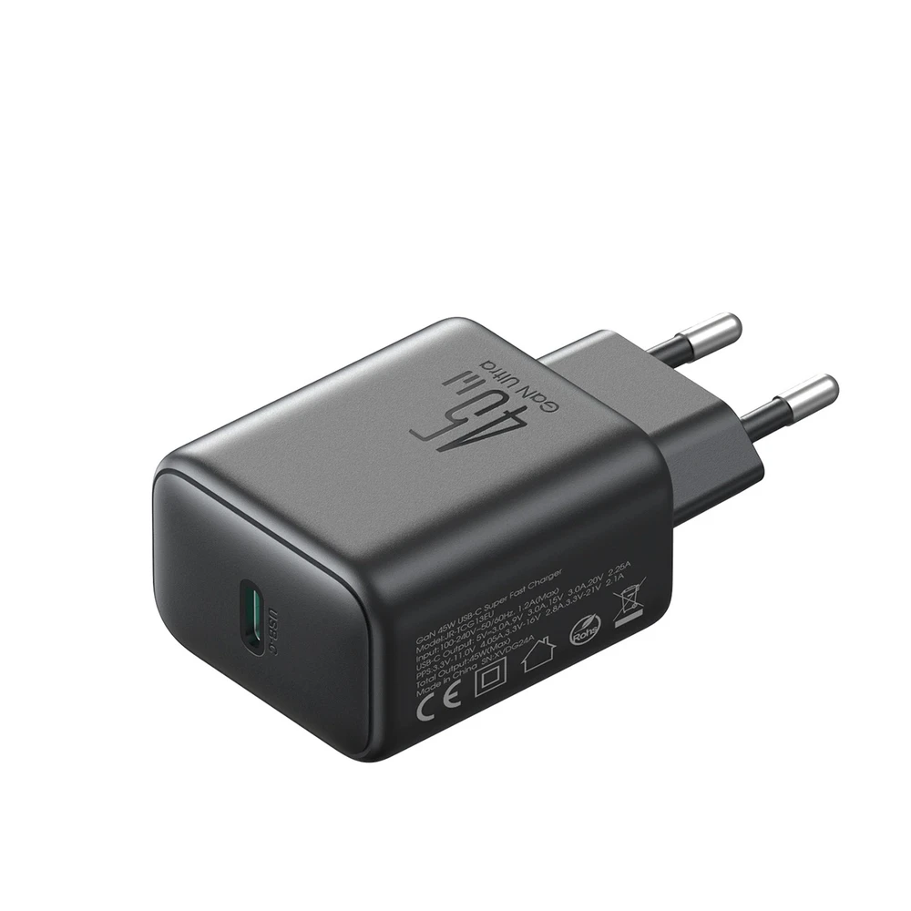 Įkroviklis Joyroom JR-TCG13 45W GaN USB-C juodas